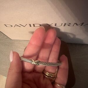 Authentic David yurman with gold X.